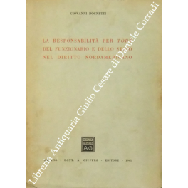 La responsabilita per “tort” del funzionario e dello Stato nel …