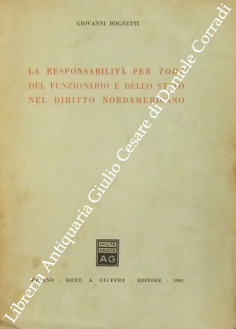 La responsabilità per “tort” del funzionario e dello Stato nel … | Immagine Gallery 2