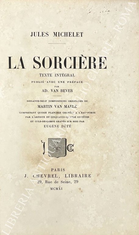 La Sorcière. Texte intégral publié avec une préface par Ad. … | Immagine Gallery 2
