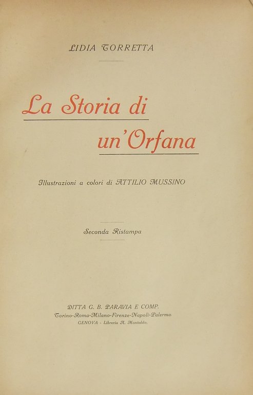 La storia di un'orfana. Illustrazioni a colori di Attilio Mussino | Immagine Gallery 2