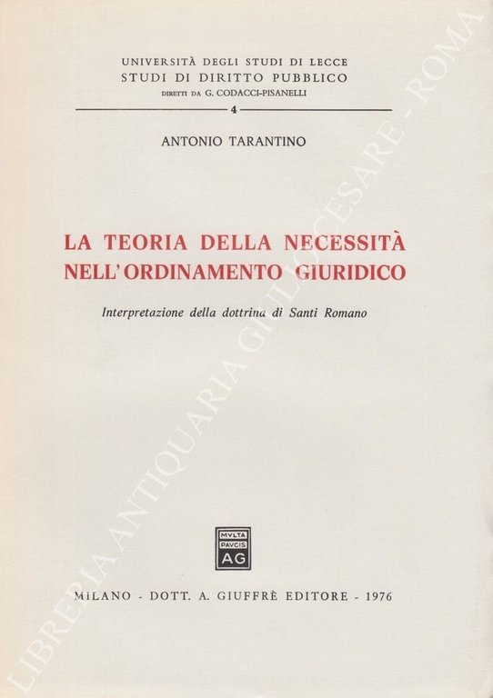 La teoria della necessità nell'ordinamento giuridico. Interpretazione della dottrina di … | Immagine Gallery 2