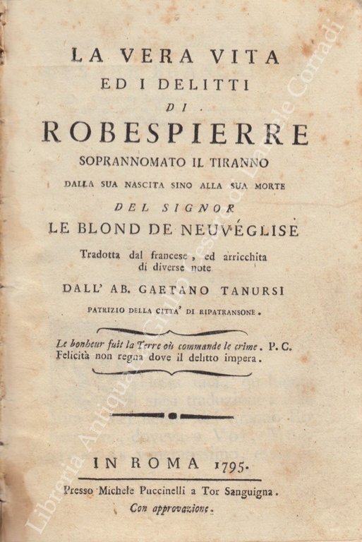 La vera vita ed i delitti di Robespierre soprannomato il … | Immagine Gallery 2