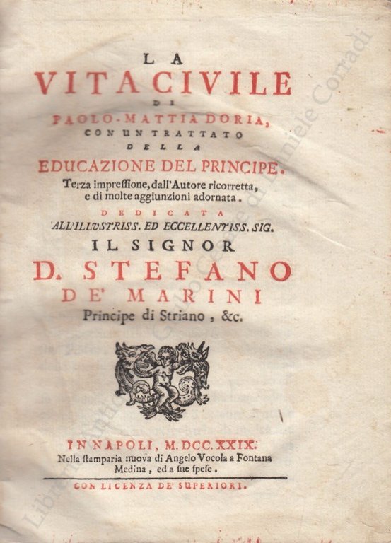 La vita civile. Con un trattato della Educazione del Principe. … | Immagine Gallery 2