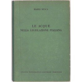 Le acque nella legislazione italiana