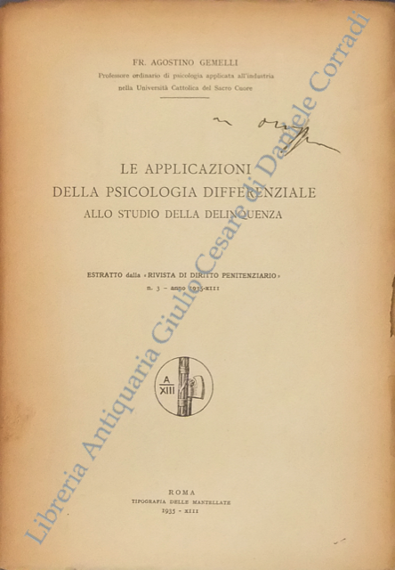 Le applicazioni della psicologia differenziale allo studio della delinquenza. Estratto … | Immagine Gallery 2