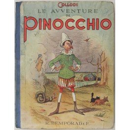 Le avventure di Pinocchio. Storia di un burattino. Disegni di C. Sarri e coperta a colori su un disegno originale di E. Mazzanti