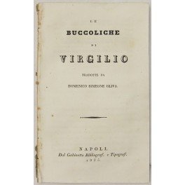 Le Buccoliche di Virgilio tradotte da Domenico Simeone Oliva | Immagine principale
