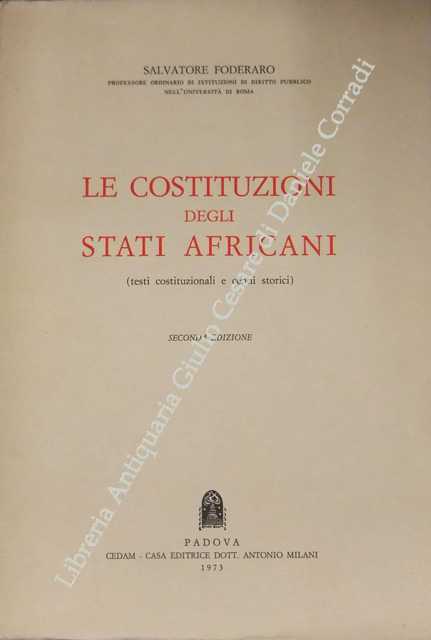 Le costituzioni degli Stati Africani (testi costituzionali e cenni storici) | Immagine Gallery 2