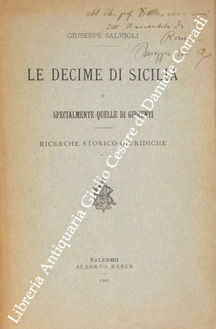 Le decime di Sicilia e specialmente quelle di Girgenti. Ricerche … | Immagine Gallery 2