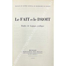 Le fait et le droit. Etudes de Logique juridique