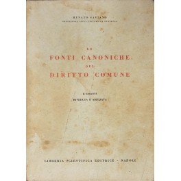 Le fonti canoniche del diritto comune