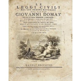 Le leggi civili nel lor ordine naturale. Colle note de' …
