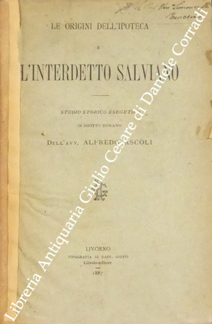 Le origini dell'ipoteca e l'interdetto salviano. Studio storico esegetico di … | Immagine Gallery 2