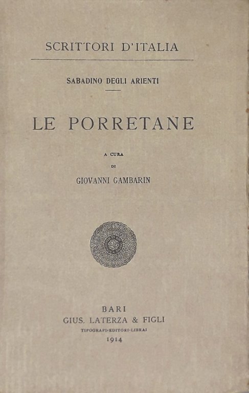 Le porretane. A cura di Giovanni Gambarin | Immagine Gallery 2