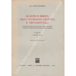 Le quote di eredità nella successione legittima e testamentaria. Con …