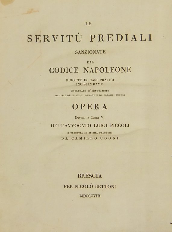 Le servitu prediali sanzionate dal Codice Napoleone ridotte ai casi … | Immagine Gallery 2
