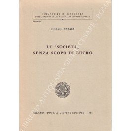 Le società" senza scopo di lucro"
