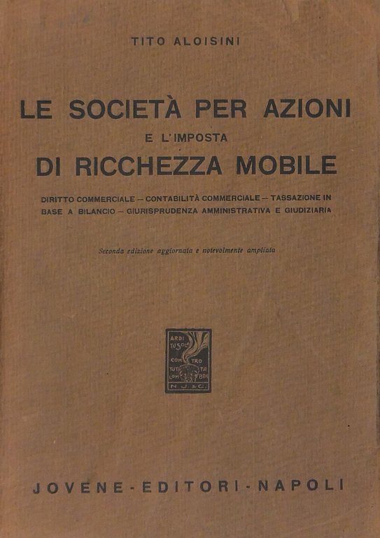Le società per azioni e l'imposta di ricchezza mobile | Immagine Gallery 2