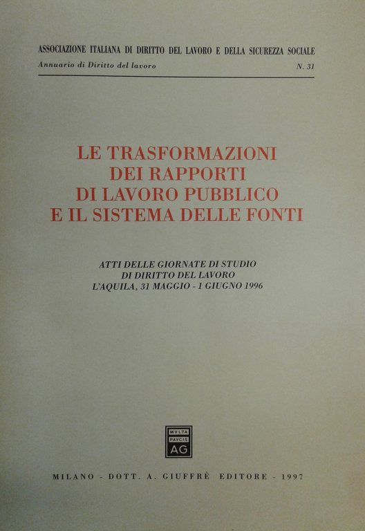 Le trasformazioni dei rapporti di lavoro pubblico e il sistema … | Immagine Gallery 2