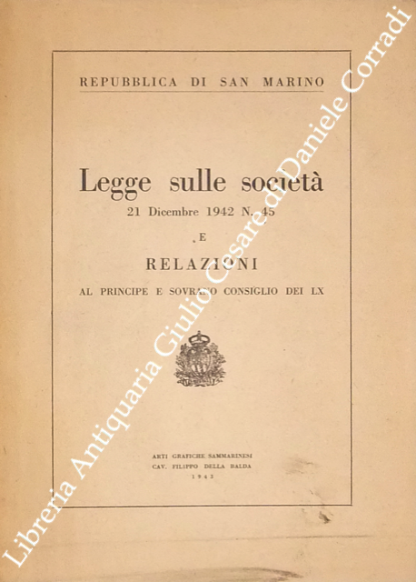 Legge sulle società 21 dicembre 1942 N. 45 e relazioni … | Immagine Gallery 2