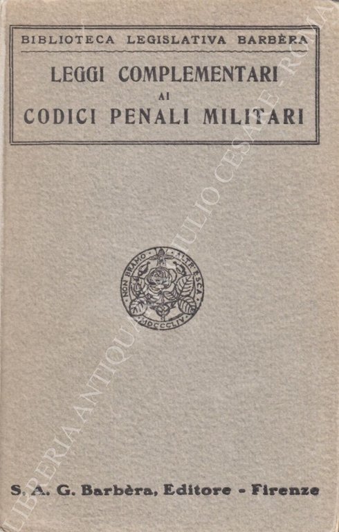 Leggi complementari ai codici penali militari (1915-1940) | Immagine Gallery 2