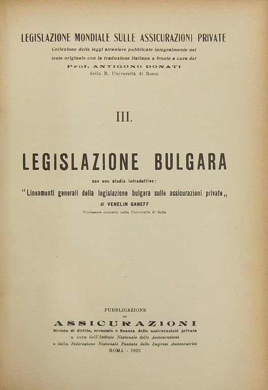 Legislazione bulgara, con uno studio introduttivo: "Lineamenti generali della legislazione … | Immagine Gallery 2