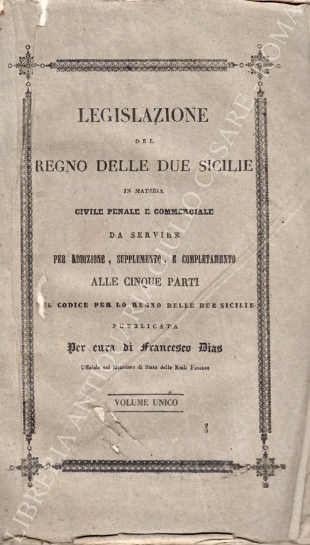 Legislazione del Regno delle due Sicilie in materia civile, penale … | Immagine Gallery 2