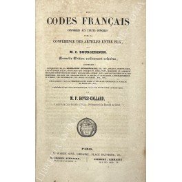 Les codes francais conformes aux textes officiels avec la conference …