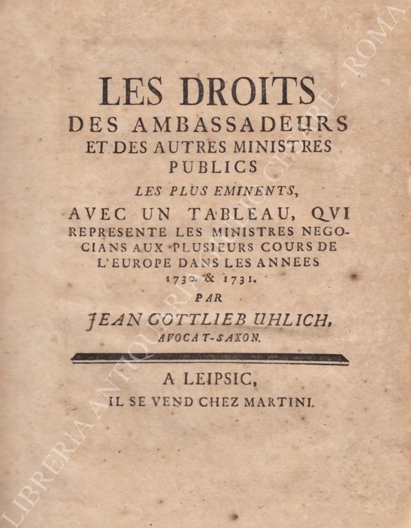 Les droits des ambassadeurs et des autres ministres publics les … | Immagine Gallery 2