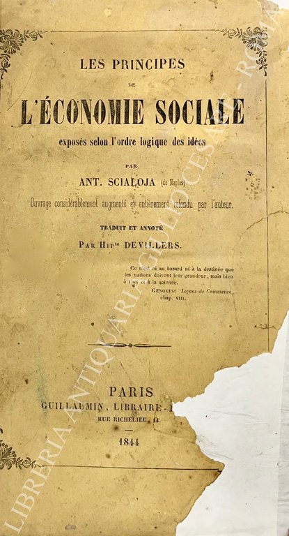 Les principes de l'economie sociale exposes selon l'ordre logique des … | Immagine Gallery 2