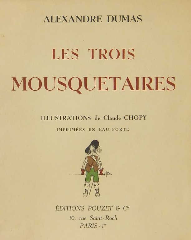 Les trois mousquetaires. Illustrations de Claude Chopy imprimee en eau-forte | Immagine Gallery 2