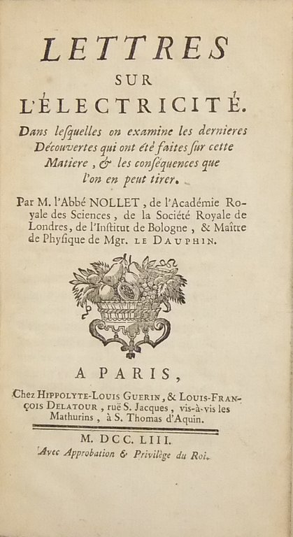 Lettres sur l'electricite. Dans lesquelles on examine les derniers Decouvertes … | Immagine Gallery 2