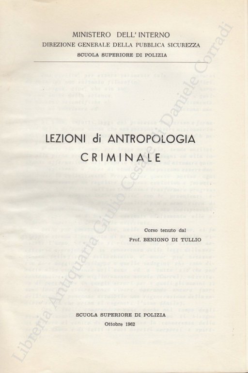 Lezioni di antropologia criminale | Immagine Gallery 2
