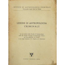 Lezioni di antropologia criminale per gli studenti della Facoltà di …