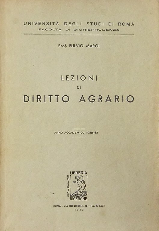 Lezioni di diritto agrario. Anno accademico 1952-53 | Immagine Gallery 2