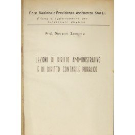 Lezioni di diritto amministrativo e di diritto contabile pubblico