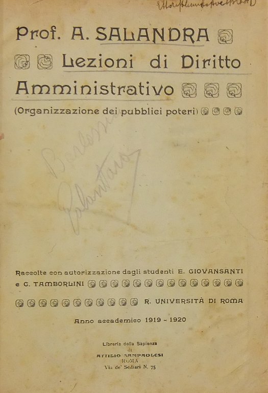 Lezioni di diritto amministrativo. (Organizzazione dei pubblici poteri). Raccolte con … | Immagine Gallery 2