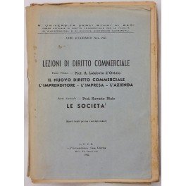 Lezioni di diritto commerciale. Parte prima (Lefebvre D'Ovidio A.) - …