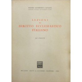 Lezioni di diritto ecclesiastico italiano. Le fonti