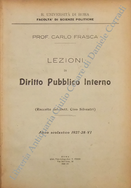 Lezioni di diritto pubblico interno (raccolte dal dott. Cino SIlvestri) … | Immagine Gallery 2