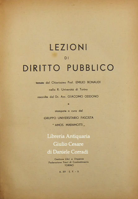 Lezioni di diritto pubblico. Raccolte dal Dr. Avv. Giacomo Oddono … | Immagine Gallery 2