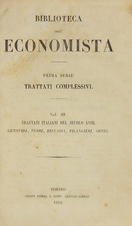 Lezioni di economia civile ed opuscoli (Genovesi). Meditazioni sull'economia politica … | Immagine Gallery 2