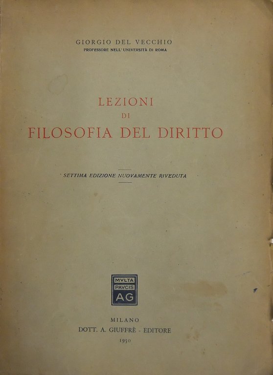 Lezioni di filosofia del diritto | Immagine Gallery 2