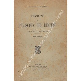 Lezioni di filosofia del diritto. Col ritratto dell'Autore
