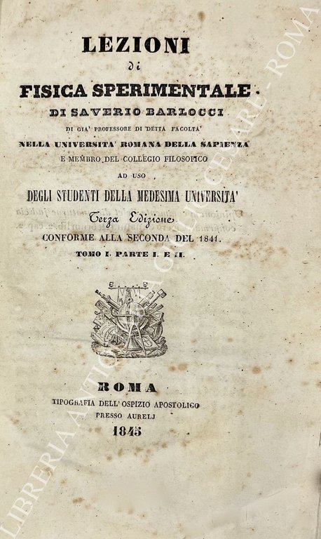 Lezioni di fisica sperimentale. Tomo I - Parte I e … | Immagine Gallery 2