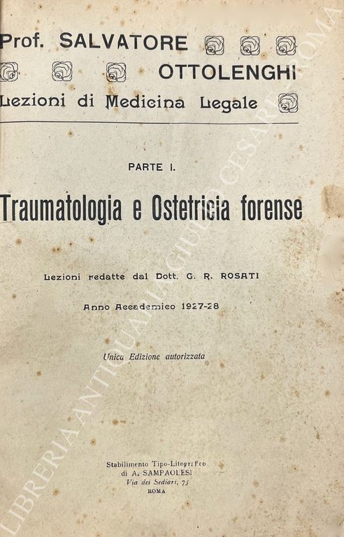 Lezioni di medicina legale. Parte I - Traumatologia e Ostetricia … | Immagine Gallery 2