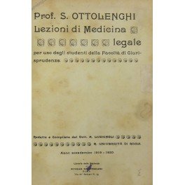 Lezioni di medicina legale per uso degli studenti della Facolta …