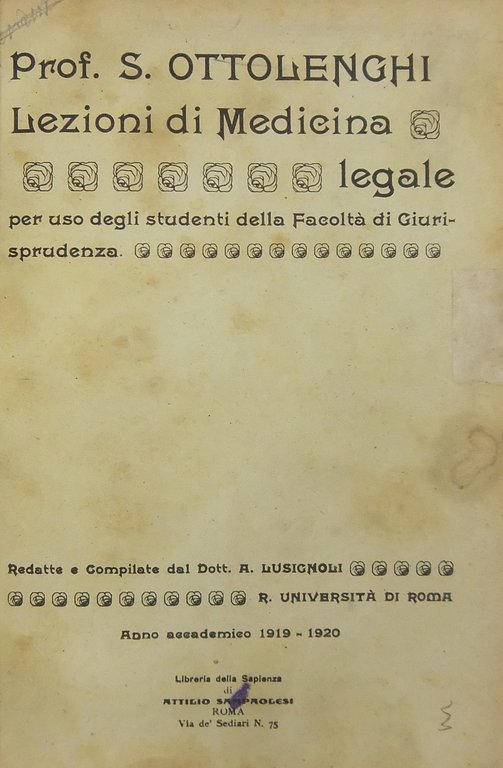 Lezioni di medicina legale per uso degli studenti della Facoltà … | Immagine Gallery 2