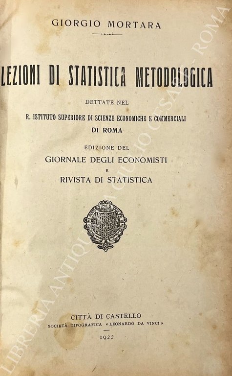 Lezioni di statistica metodologica dettate nel R. Istituto superiore di … | Immagine Gallery 2