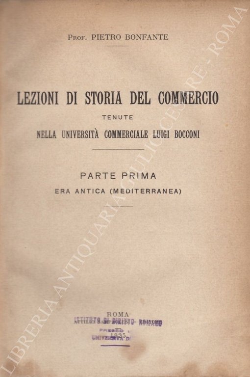 Lezioni di storia del commercio tenute nella Università commerciale Luigi … | Immagine Gallery 2